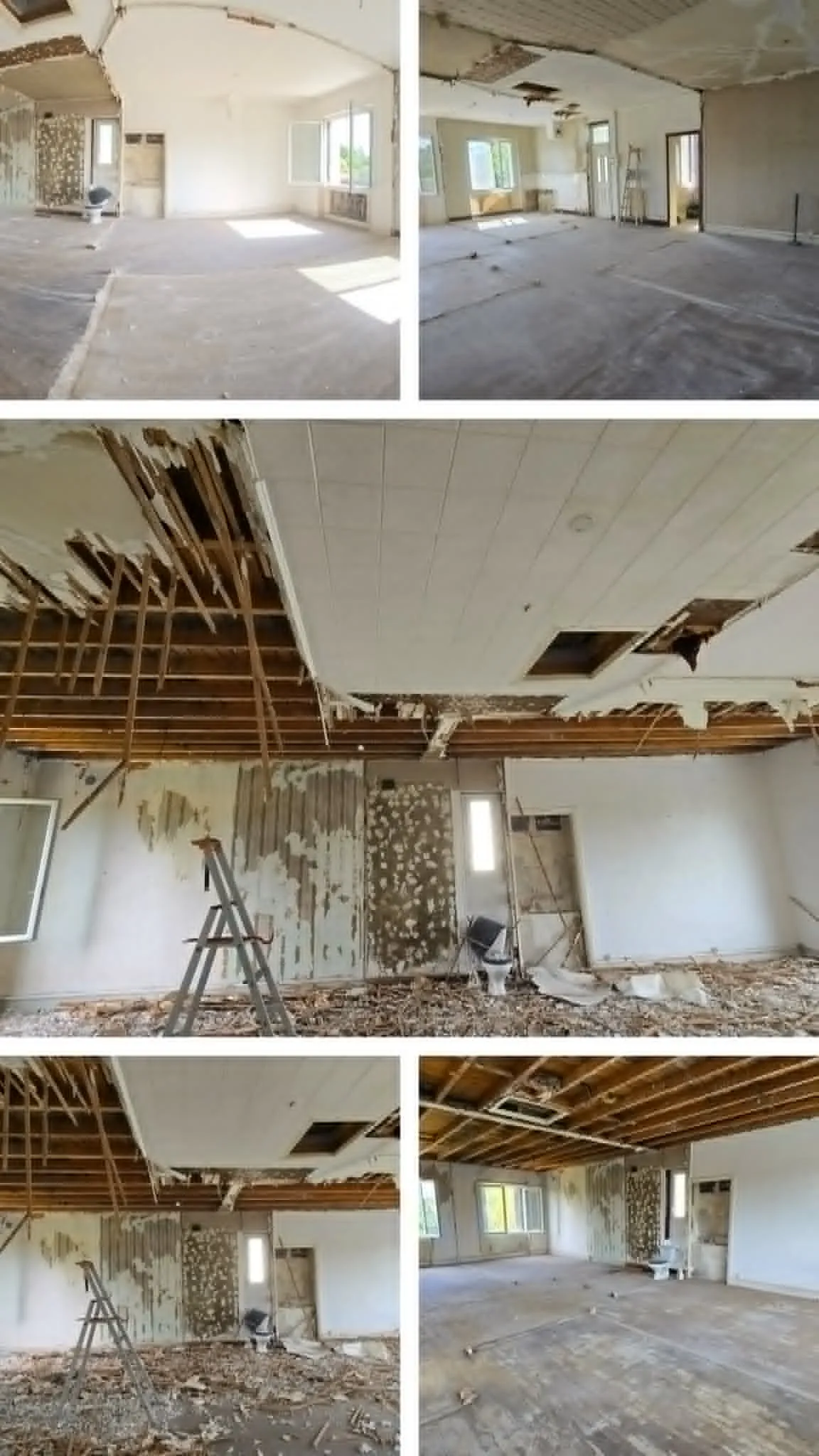 Avant travaux — état des lieux grande pièce